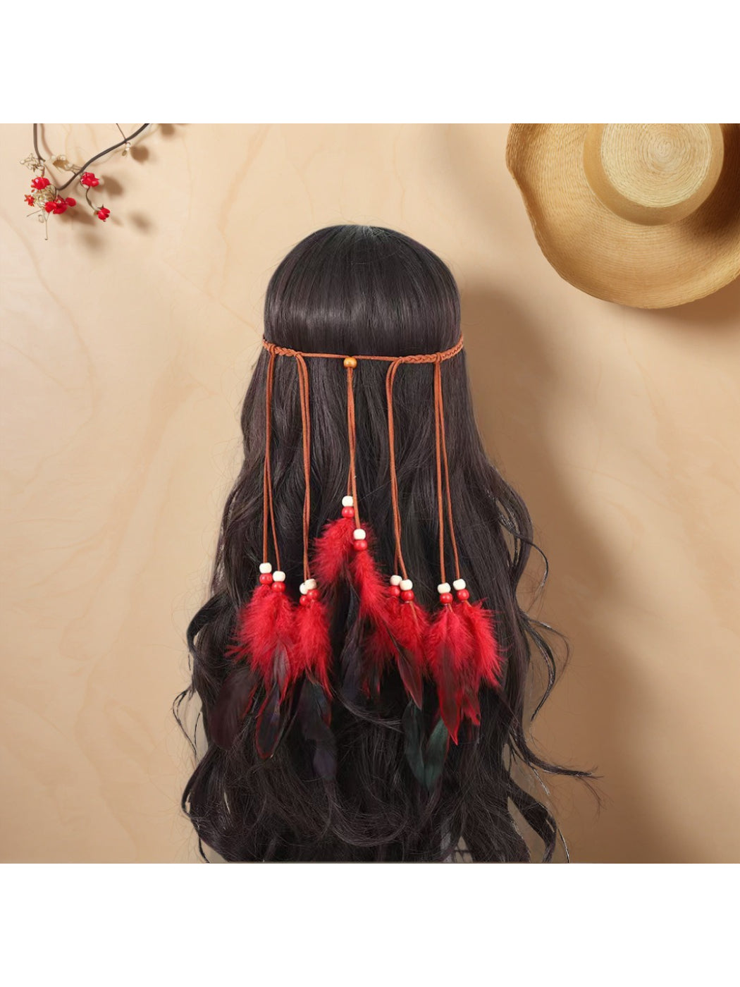 Hairish - Bohemian Feather Hair Garland