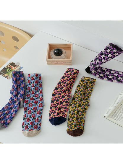 Rufia Bloom Texture Knit Crew Socks product image 3