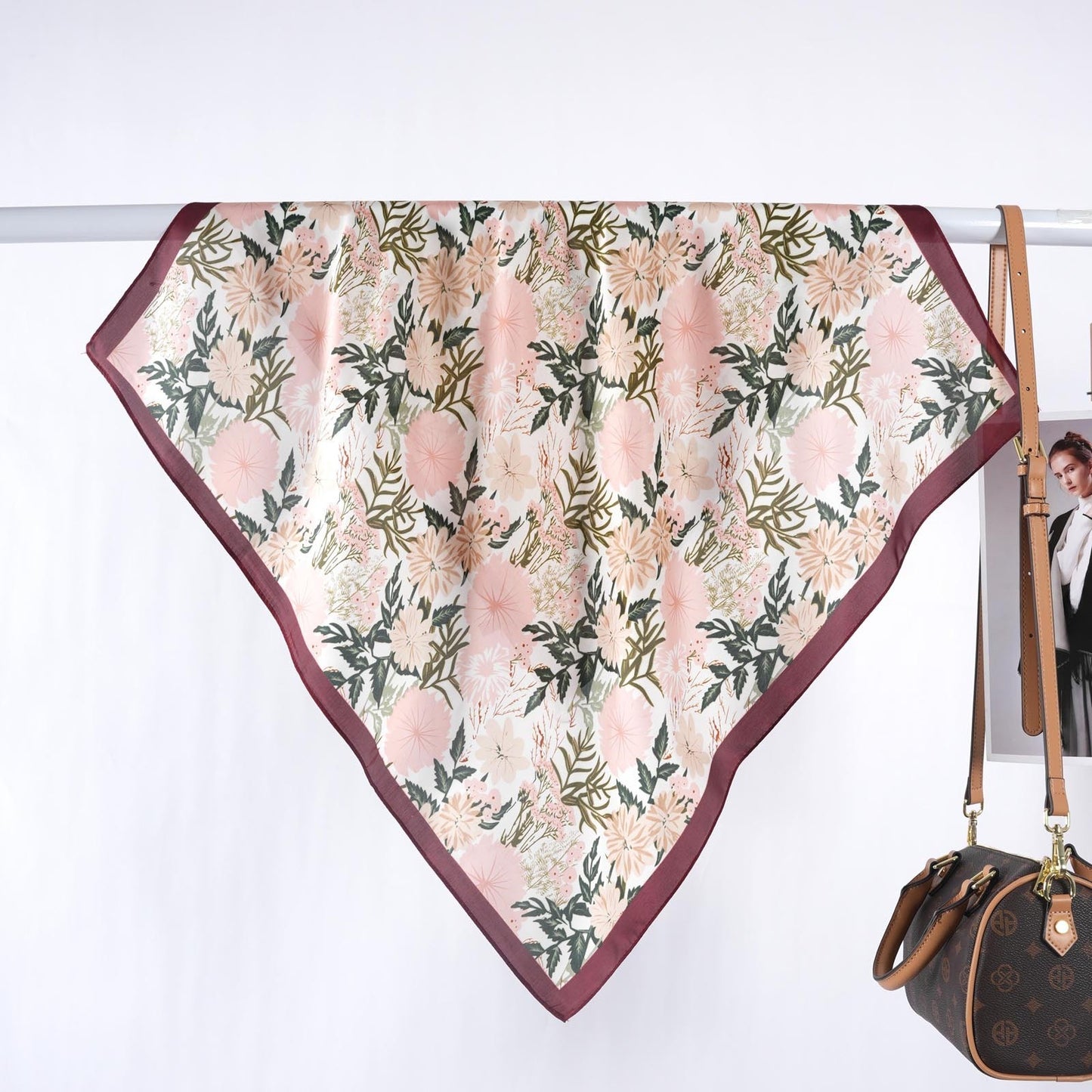 Scarvii - Soft Wildflower Square Scarf