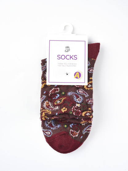 Rufia – Capsule Paisley Pattern Crew Socks