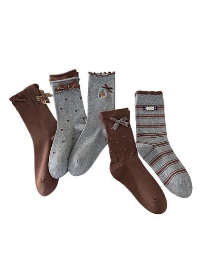 Rufia - Patterned Crew Socks