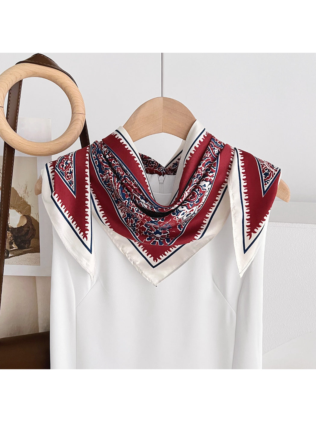 Scarvii Boho Ornamental Triangle Scarf