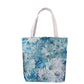 Cosbai - Blue Flowers Monet Garden Style Tote Bag