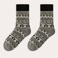 Rufia - Thick Bohemian Pattern Mid-Calf Socks - Soft & Warm
