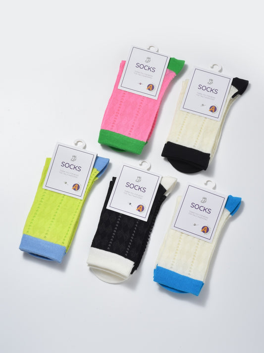 Rufia - Summer Colorful Mesh Crew Socks