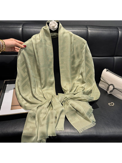 Scarvii - Subtle Geometric Soft Wrap Scarf