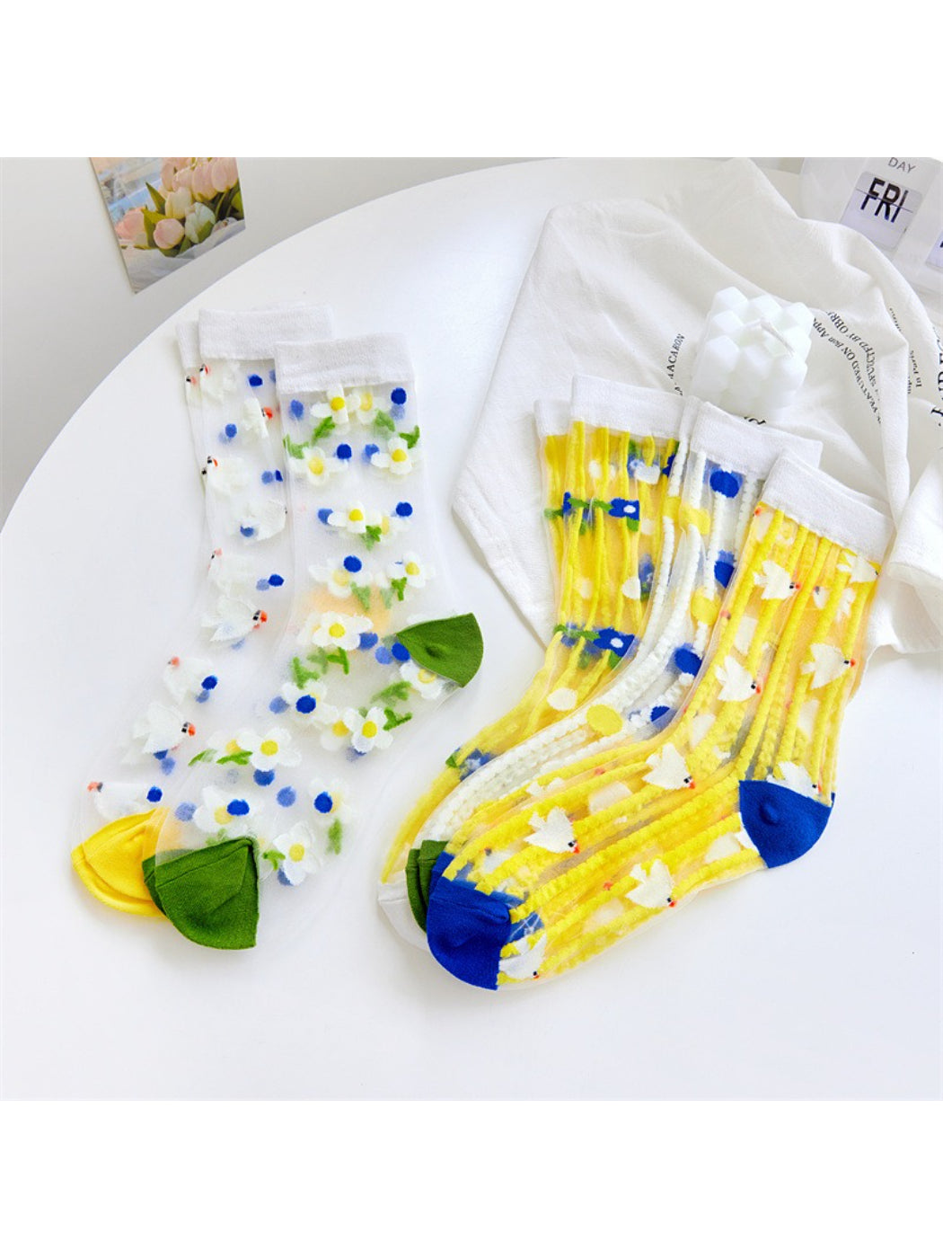 Rufia - Sunny Daisy Sheer Socks