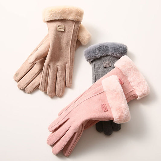 Gloving - Thicken Thermal Gloves with Coral Fleece Lining