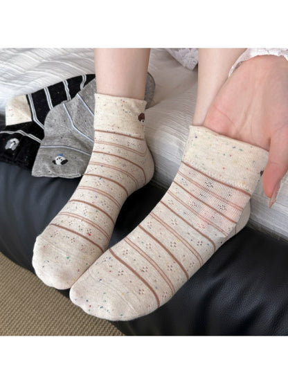 Rufia - Playful Dog Pattern Women's Ankle Socks
