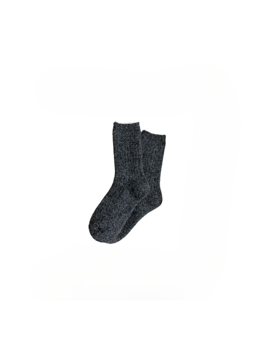 Rufia - Fuzzy Ribbed Cozy Crew Socks