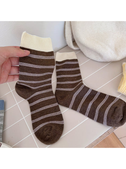 Rufia - Everyday Neutral Stripe Crew Socks product image 7