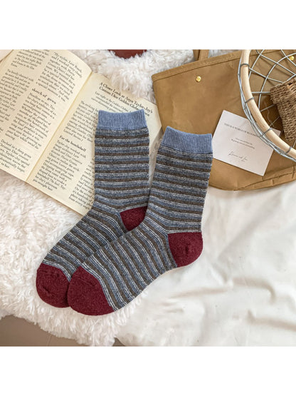 Rufia - Classic Striped Crew Socks