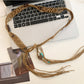 Beco - Blue Beaded Boho Braided Waist Belt