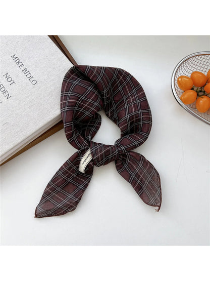 Scarvii - Vintage Print Square Scarf