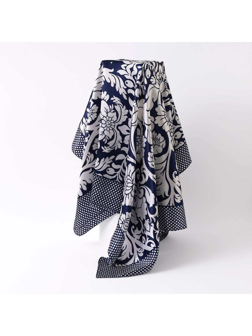 Scarvii - Baroque Ornate Floral Square Scarf