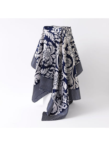 Scarvii - Baroque Ornate Floral Square Scarf