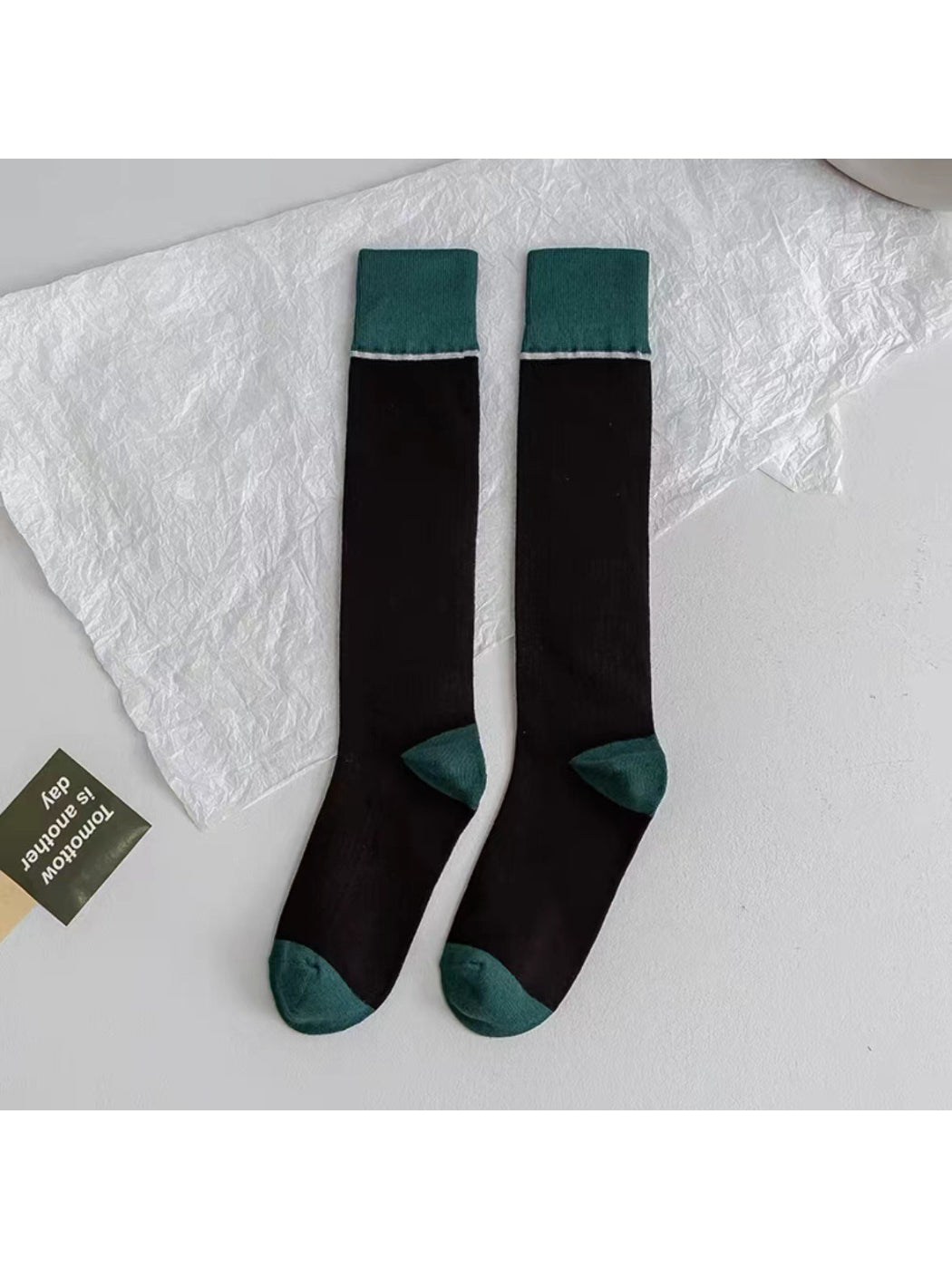 Rufia - Colorblock Ribbed Knee High Socks product image 7