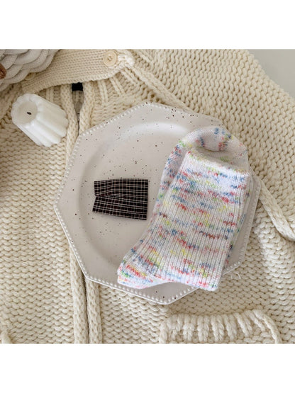 Rufia - Minimal Speckled Casual Crew Socks