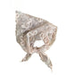 Scarvii - Bow Embroidered Sheer Triangle Scarf - Sweet & Airy