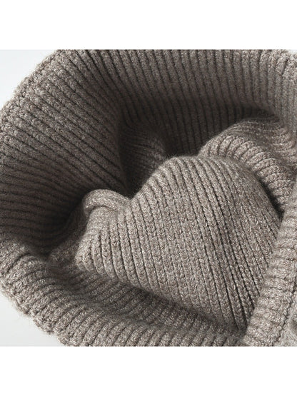 Haila - Classic Solid Ribbed Cuffed Beanie