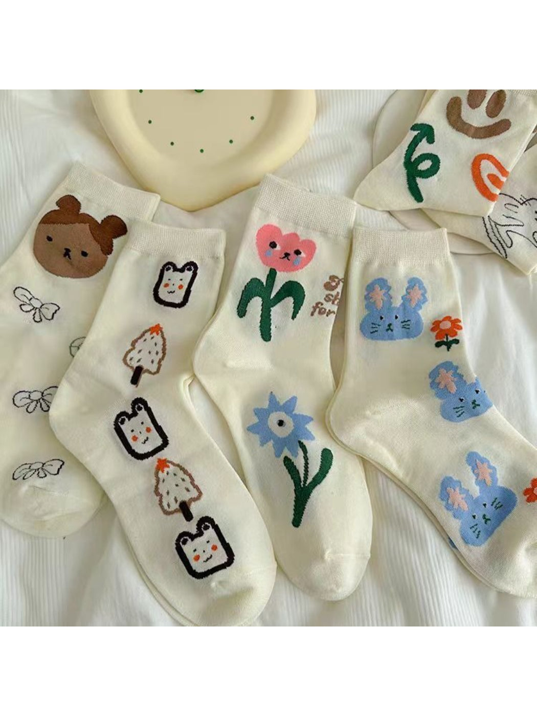 Rufia - Playful Illustration Crew Socks product image 1