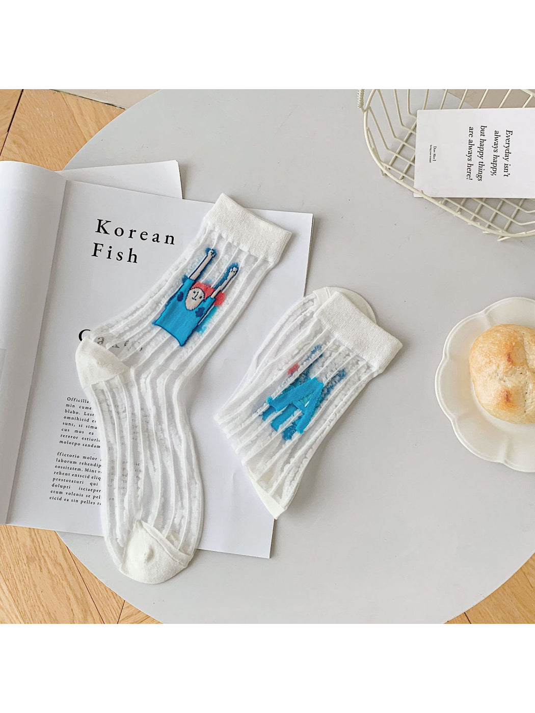 Rufia - Sheer Illustration Character Crew Socks