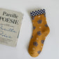 Rufia - Colorful Floral Pattern Mid-Calf Socks
