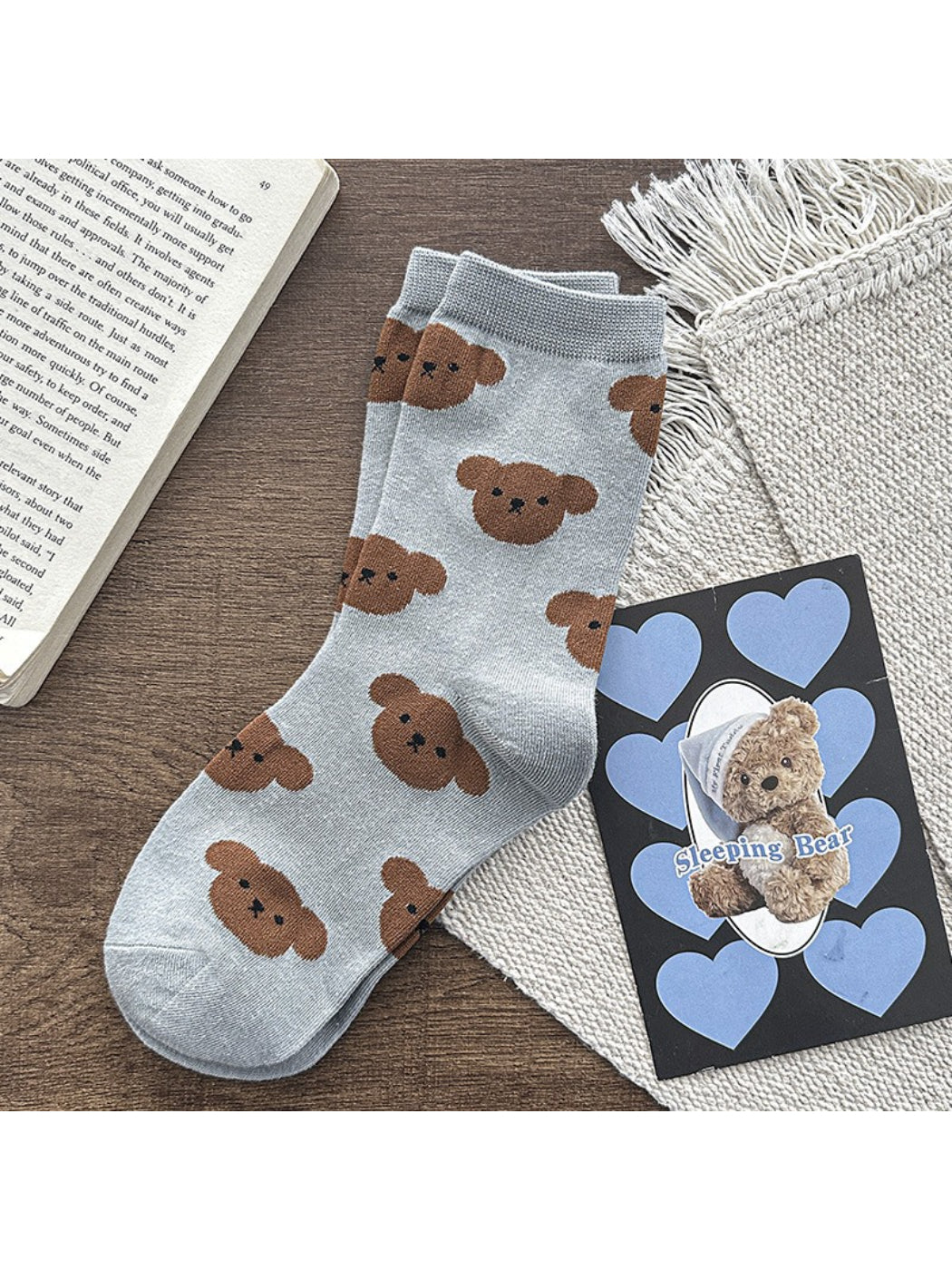 Rufia - Allover Bear Pattern Crew Socks product image 7