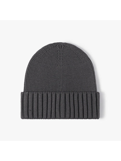 Haila - Classic Solid Ribbed Cuffed Beanie
