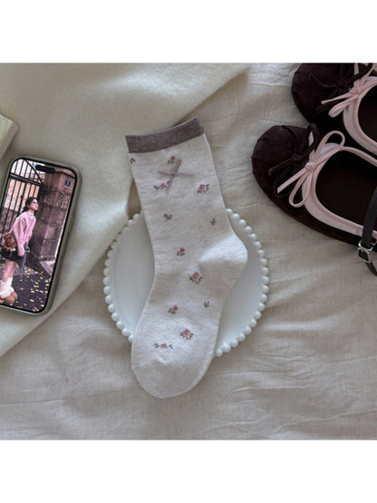 Rufia - Small Bow Detail Crew Socks