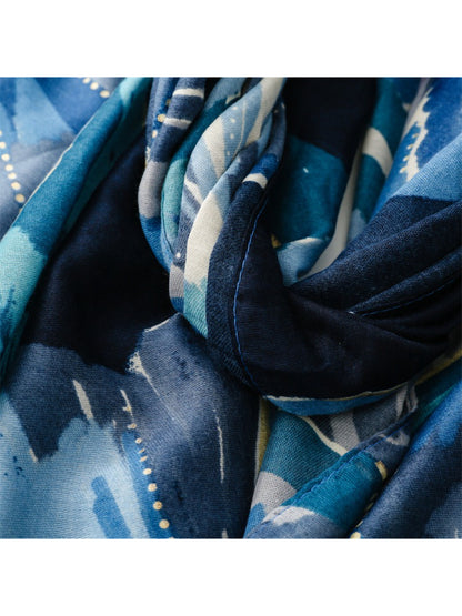 Scarvii - Abstract Botanical Brush Print Scarf