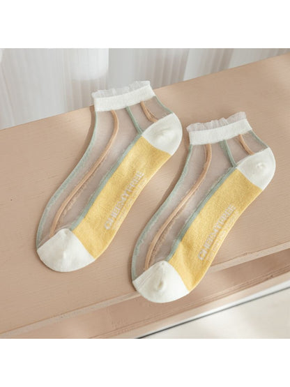 Rufia - Soft Floral Pattern Lightweight Crew Socks product image 7