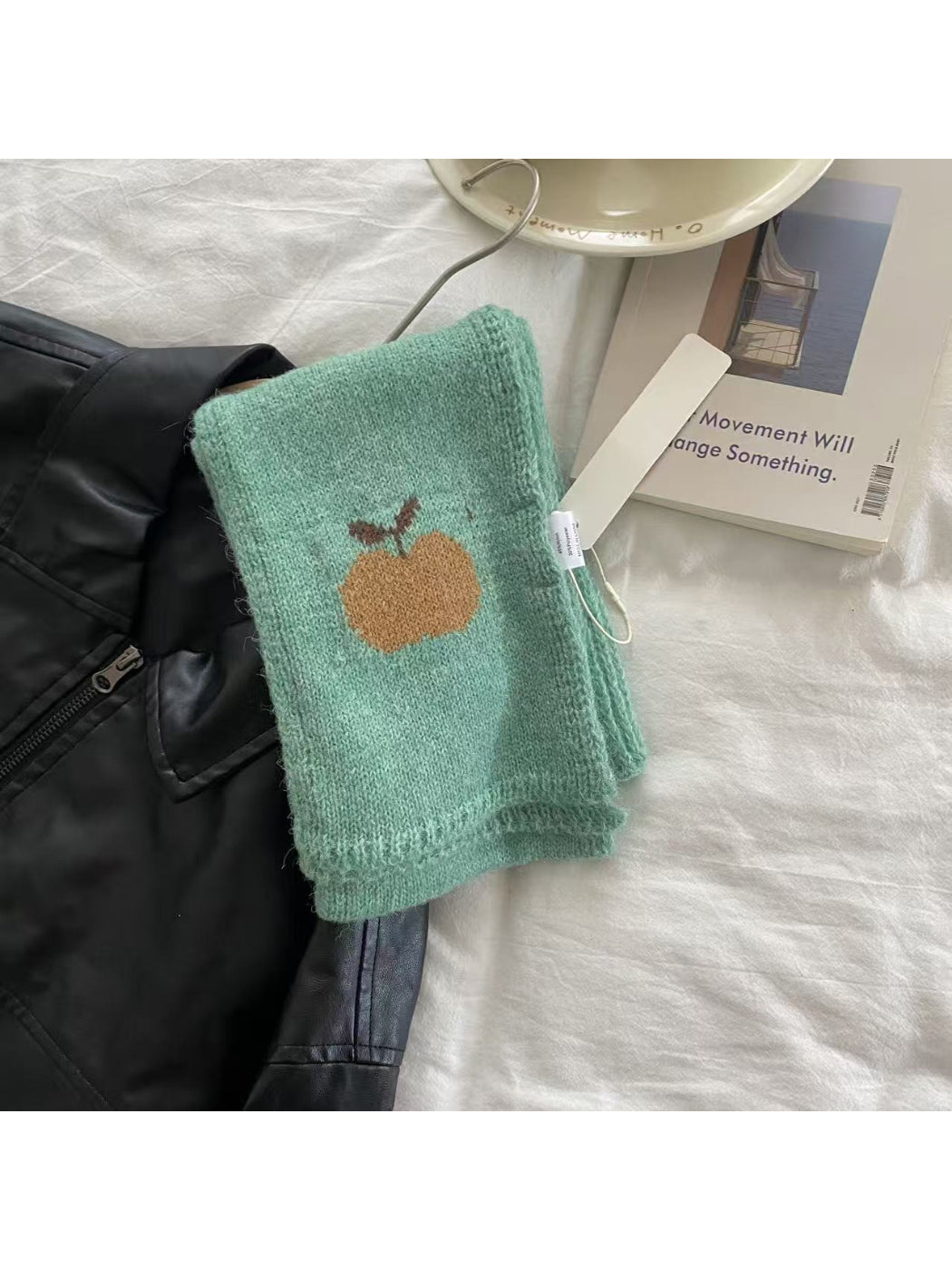 Scarvii - Apple Pattern Skinny Scarf