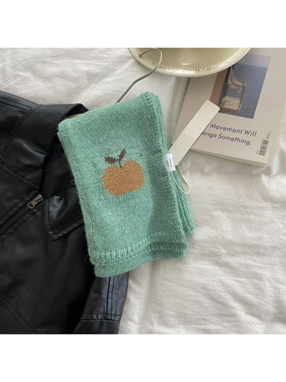 Scarvii - Apple Pattern Skinny Scarf