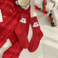 Rufia - Christmas Cartoon Pattern Mid-Calf Socks
