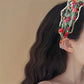 Haila - Classic Vintage Floral Headband – Black & Beige