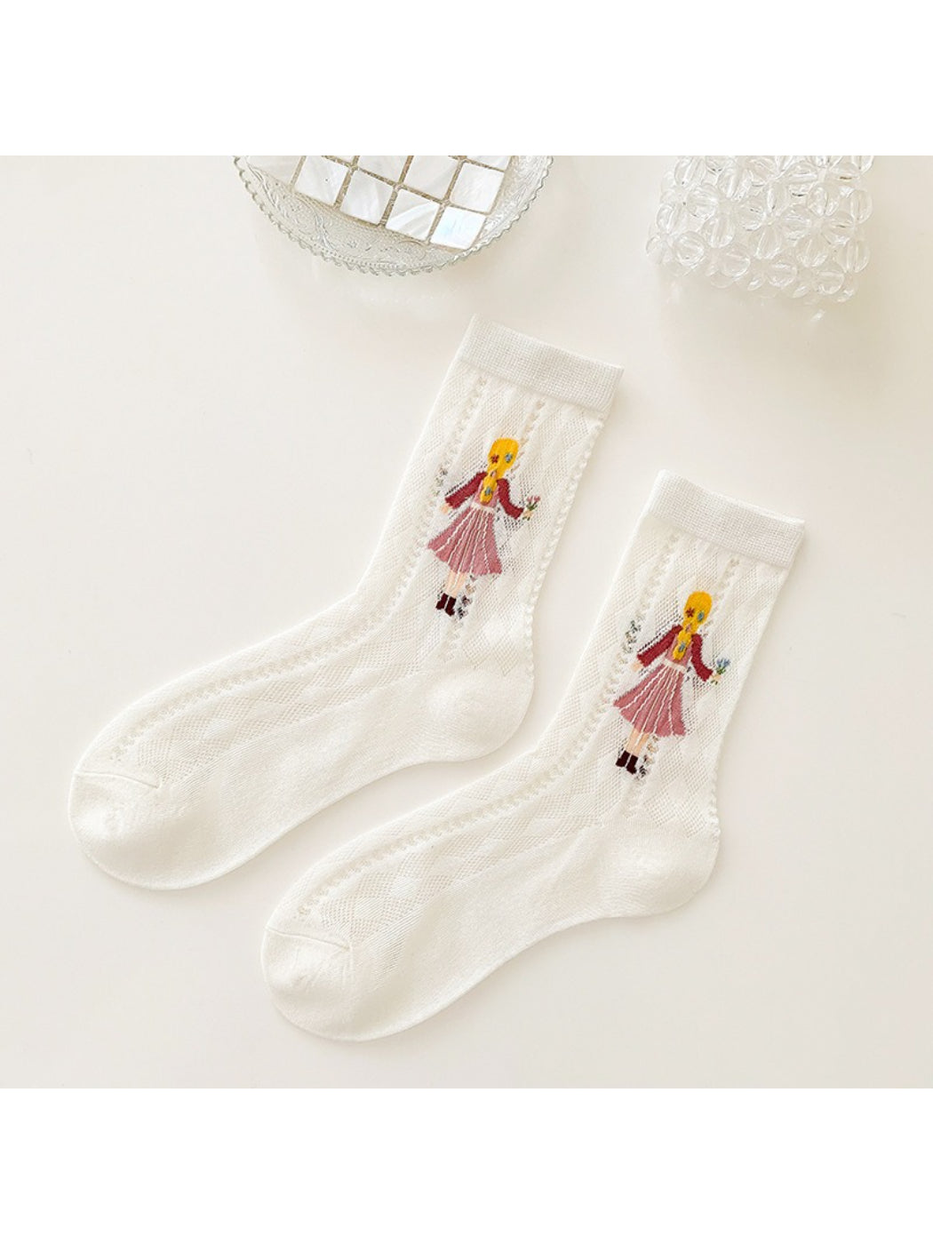Rufia - Storybook Girl Sheer Crew Socks product image 8