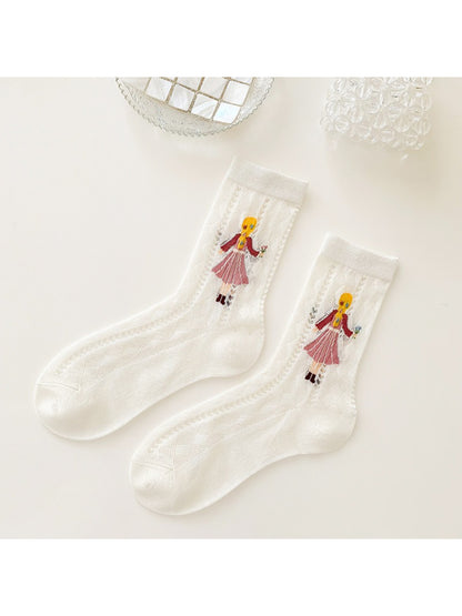 Rufia - Storybook Girl Sheer Crew Socks product image 8