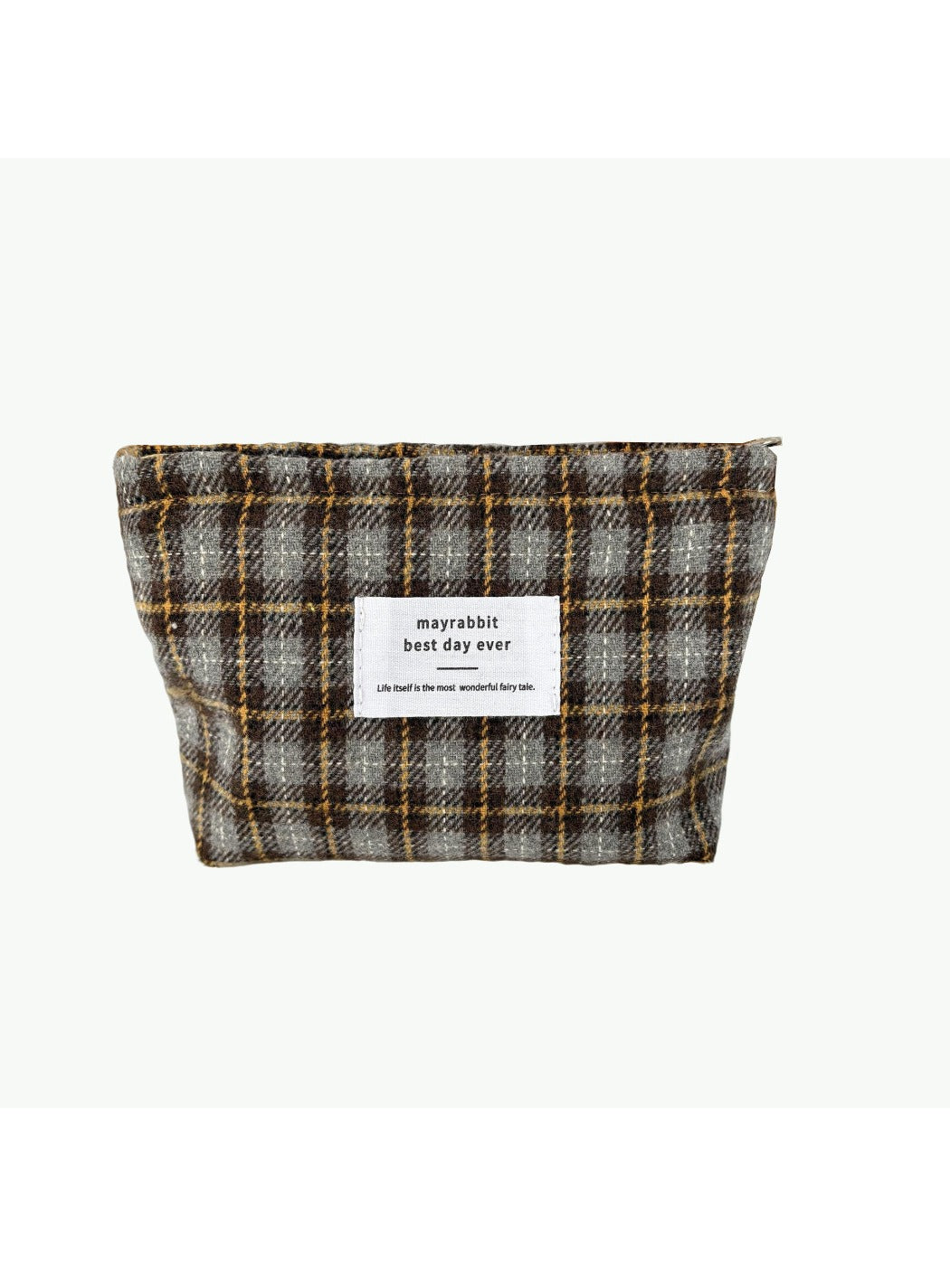Cosbai – Vintage Plaid Toiletry & Cosmetic Bag