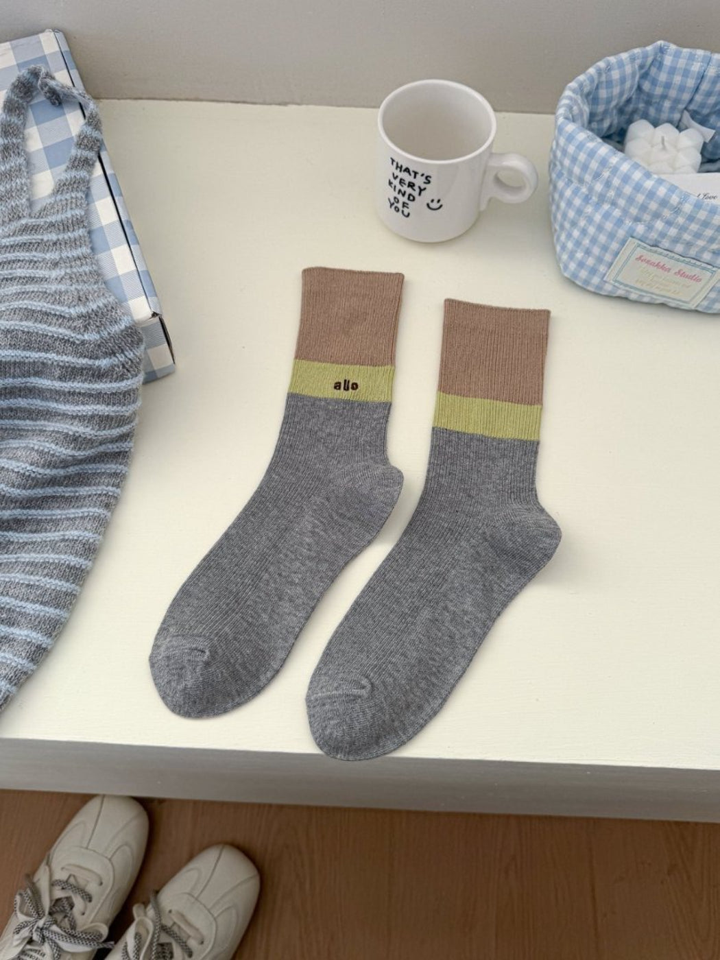 Rufia - Casual Colourblock Knit Socks product image 5