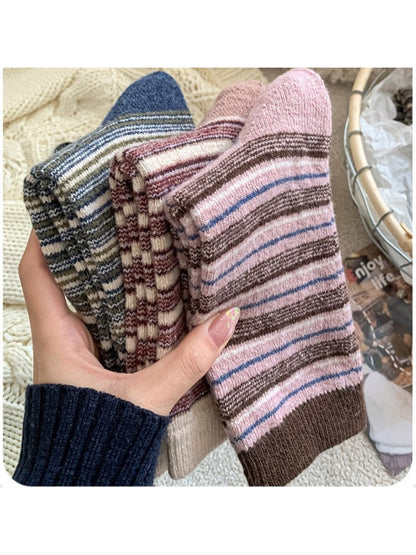 Rufia - Multicolor Stripe Crew Socks