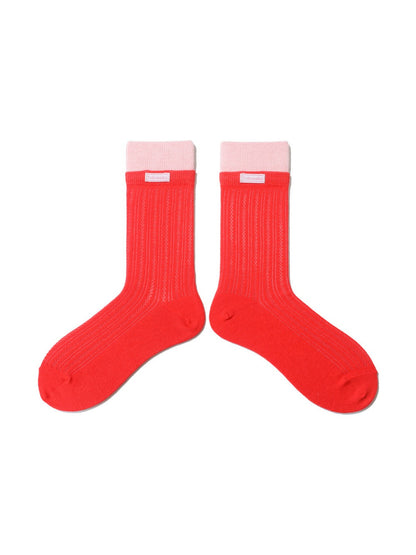 Rufia - Dopamine Summer Mesh Colorblock Ankle Socks