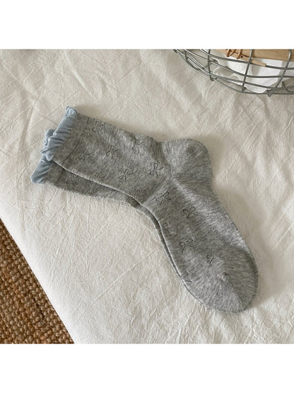 Rufia - Pastel Bow Pattern Crew Socks product image 5