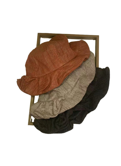 Haila - Vintage British‑Style Ruffled Bucket Hat