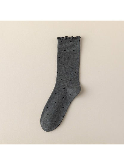 Rufia - Polka Dot Lettuce-Edge Crew Socks product image 8