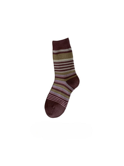 Rufia - Retro Multistripe Crew Socks