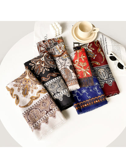 Scarvii - Vintage Paisley Border Square Scarf