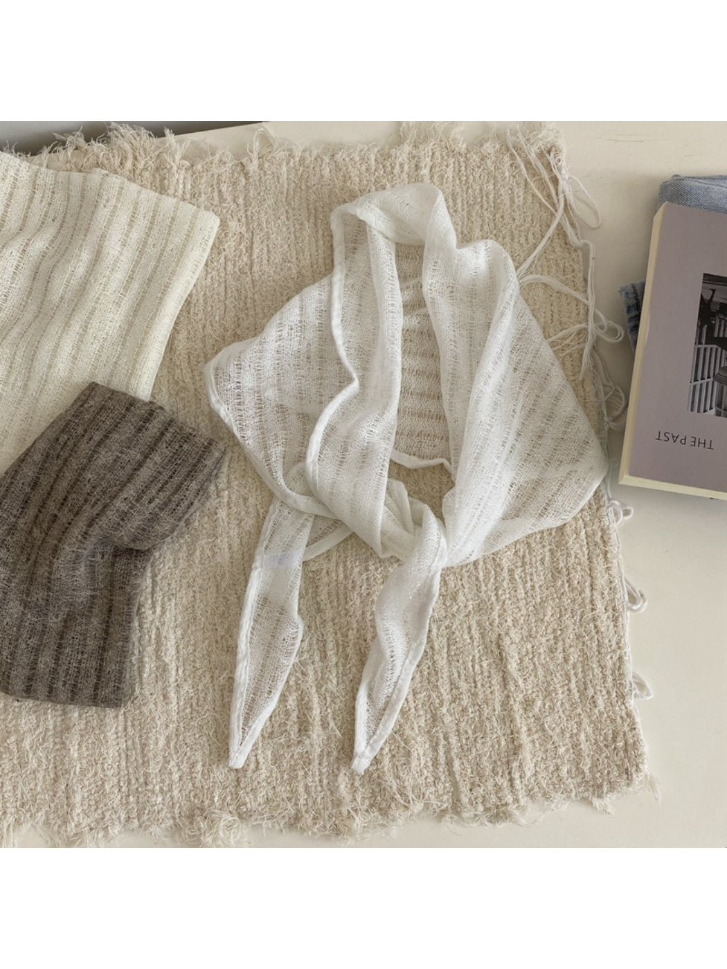 Scarvii Lightweight Sheer Triangle Scarf