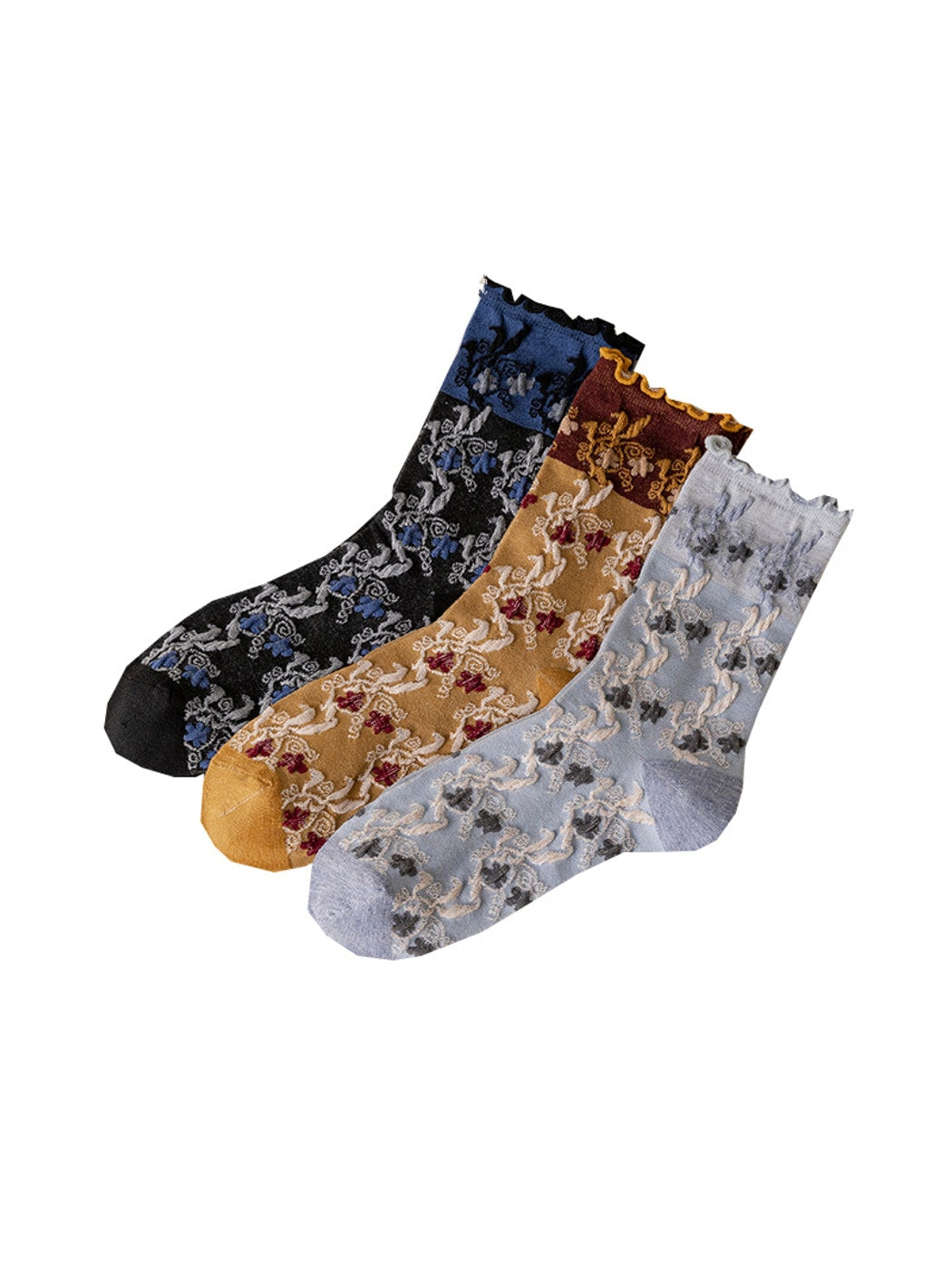 Rufia - Retro Fanshion Women's Crew Socks