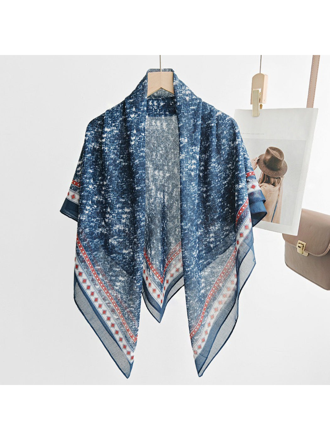 Scarvii Painterly Texture Square Scarf